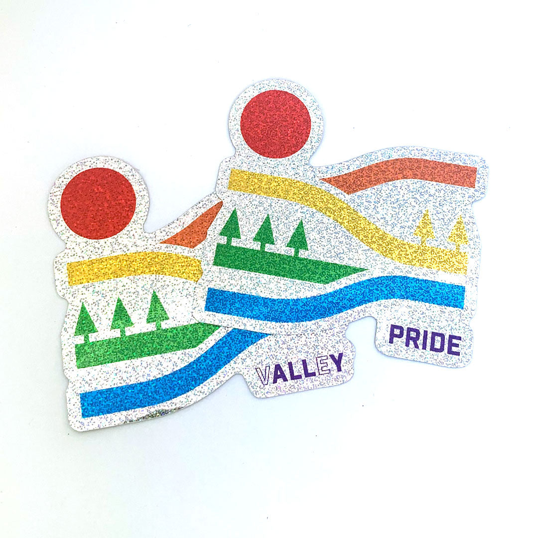 Pride/Ally Holographic Glitter Stickers 2-Pack