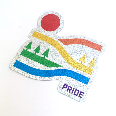 Pride/Ally Holographic Glitter Stickers 2-Pack